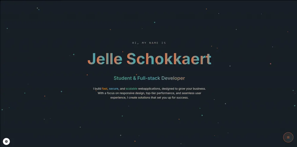 Portfoliosite van Jelle Schokkaert — schokkaert.eu